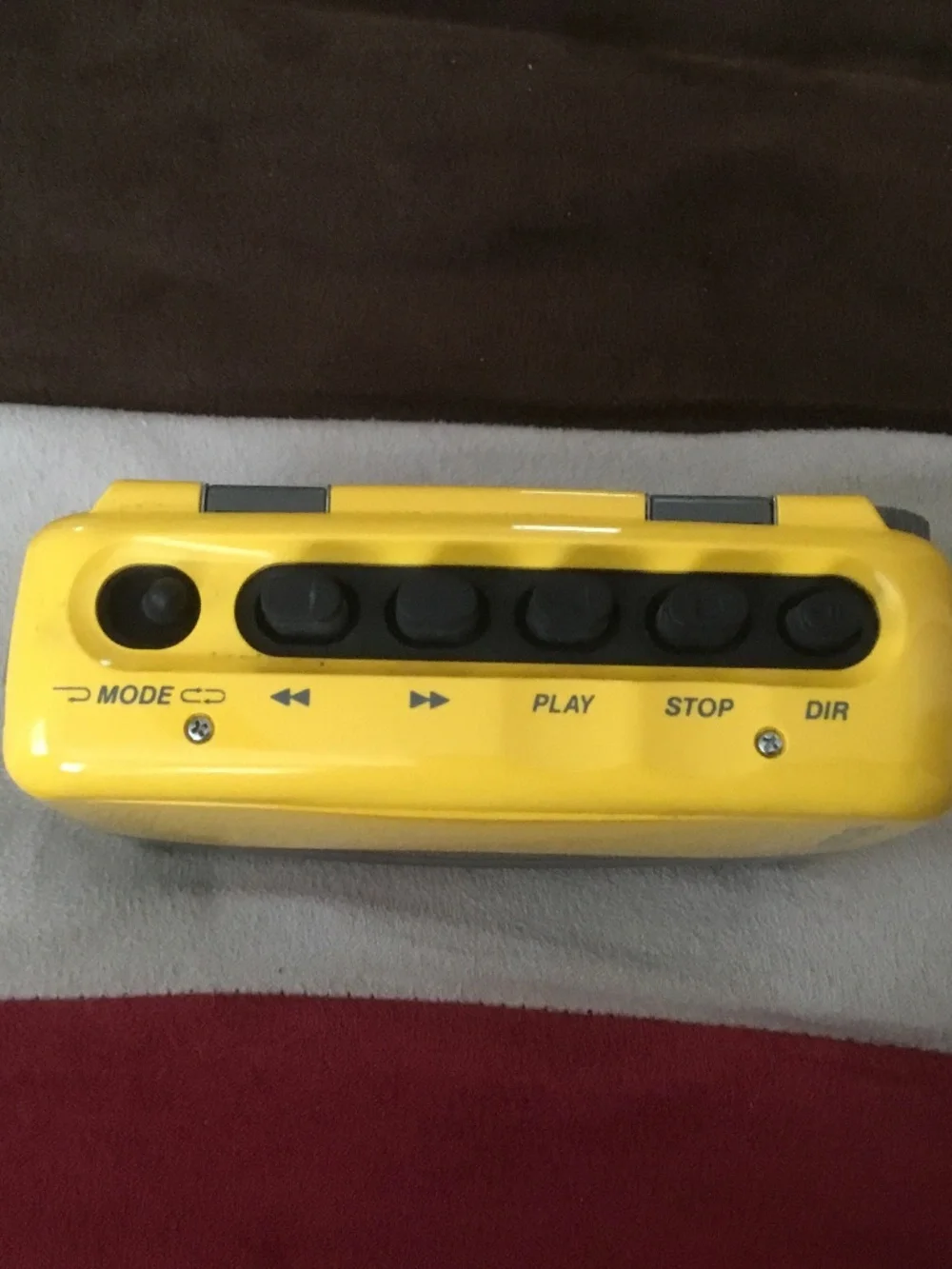 Sony Sports Walkman WM-SX34 Portable Cassette Player Yellow Auto Reverse-WORKING